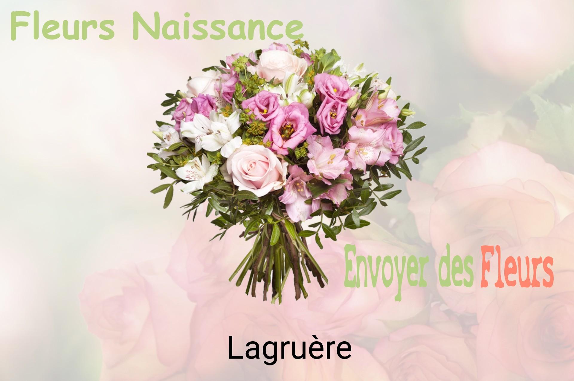 Bouquet de fleurs de naissance livré à Lagruère
